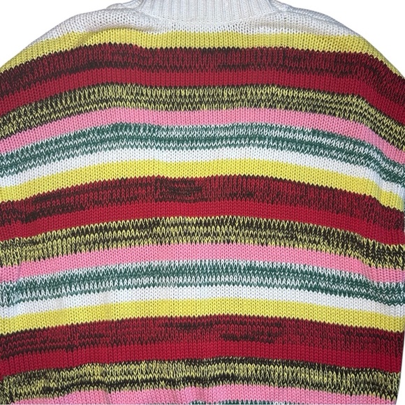 No.21 Kids Multicolored Striped Cardigan Sweater Marl-knit V-neck Size 14 (teen) - Picture 10 of 16
